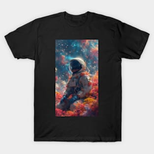 Astronaut sitting on an alien planet 10K resolution T-Shirt